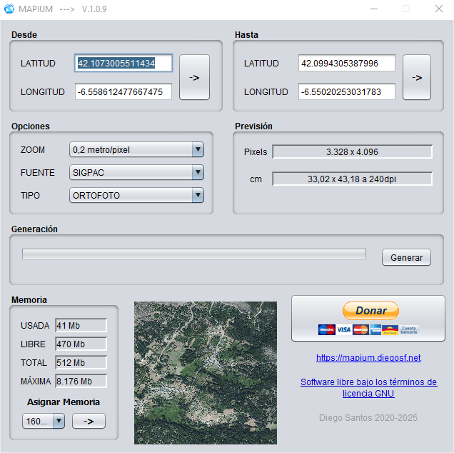 Captura de pantalla de Mapium